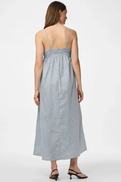 Pieces Vestido largo de rayas