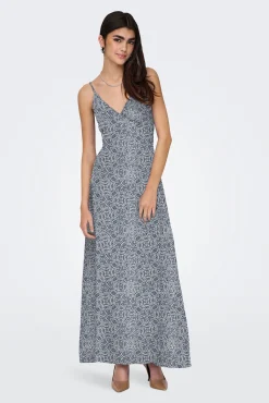 Only Vestido largo de tirantes regulables