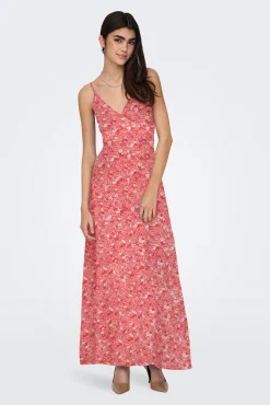 Only Vestido largo de tirantes regulables