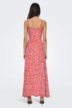 Only Vestido largo de tirantes regulables