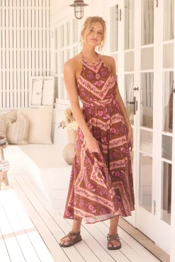 Jaase Vestido largo estampado Cannes