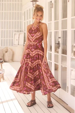 Jaase Vestido largo estampado Cannes