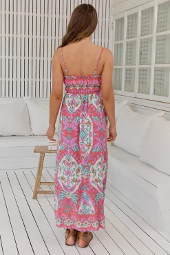 Jaase Vestido largo estampado Cleo