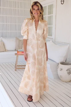 Jaase Vestido largo estampado Delmar