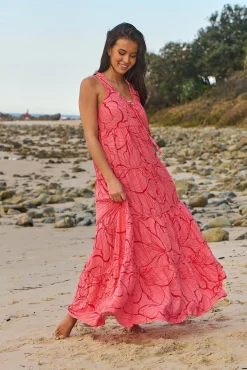 Jaase Vestido largo estampado Erryn