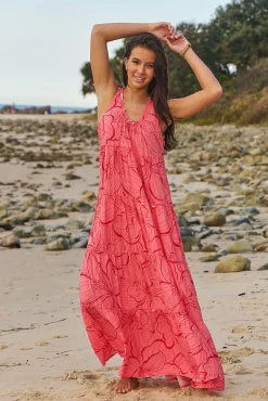 Jaase Vestido largo estampado Erryn