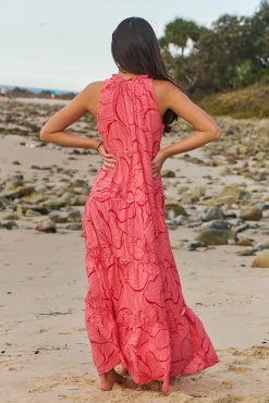 Jaase Vestido largo estampado Erryn