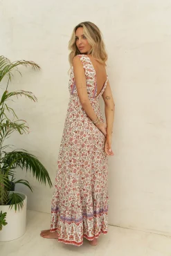 Jaase Vestido largo estampado Esmie