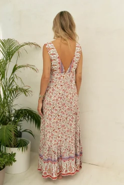 Jaase Vestido largo estampado Esmie