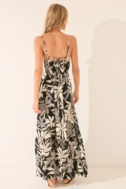 Women'secret Vestido largo estampado flores