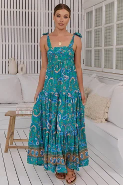 Jaase Vestido largo estampado Marley