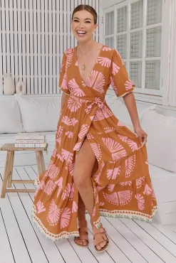 Jaase Vestido largo estampado Maddi