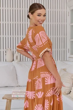 Jaase Vestido largo estampado Maddi