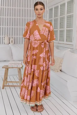 Jaase Vestido largo estampado Maddi
