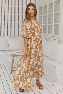 Jaase Vestido largo estampado Sonya