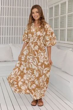 Jaase Vestido largo estampado Sonya