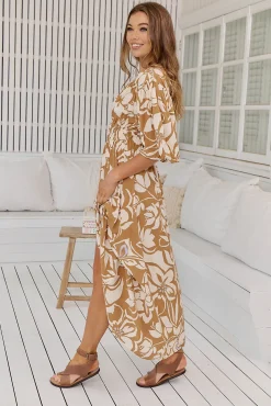Jaase Vestido largo estampado Sonya