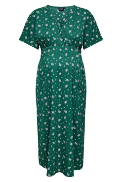 Only Maternity Vestido largo fluido manga corta maternity y lactancia