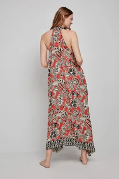 Gisela Vestido largo midi estampado