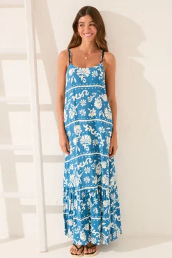 Women'secret Vestido largo viscosa sello