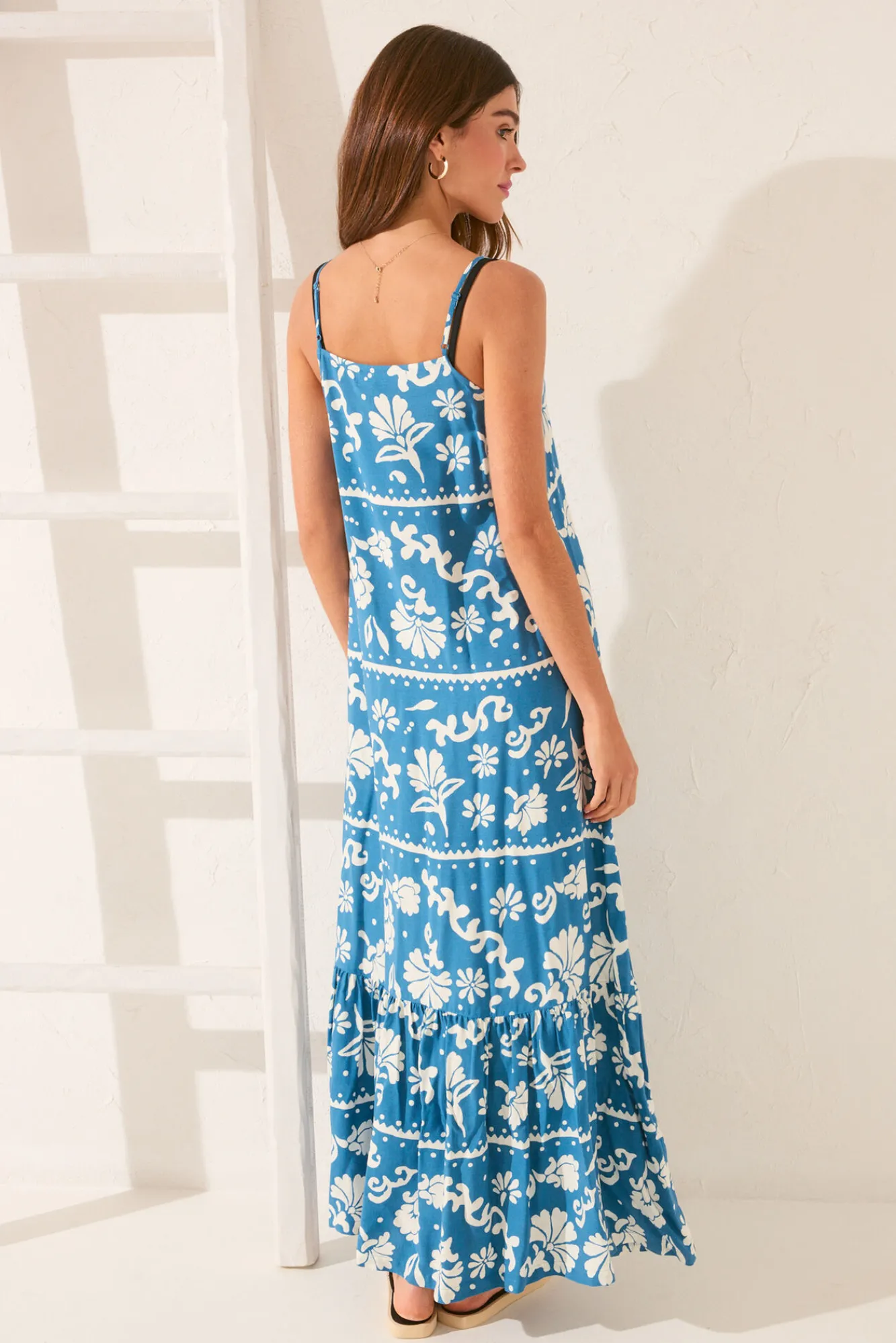 Women'secret Vestido largo viscosa sello