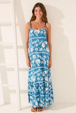 Women'secret Vestido largo viscosa sello