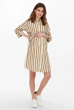 Only Maternity Vestido maternity camisero corto
