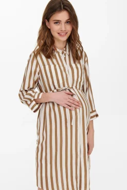 Only Maternity Vestido maternity camisero corto