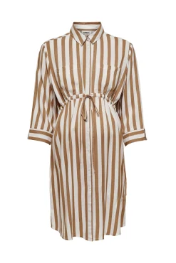 Only Maternity Vestido maternity camisero corto