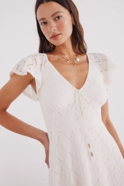 Springfield Vestido midi calados