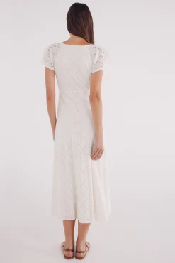 Springfield Vestido midi calados