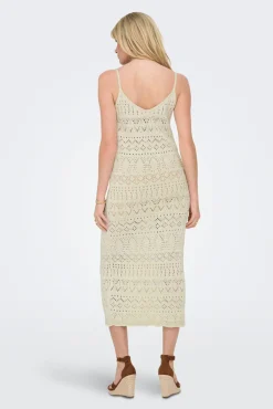 Only Vestido midi crochet