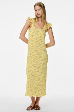 Pieces Vestido midi de flores