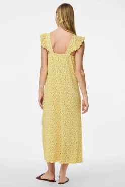Pieces Vestido midi de flores