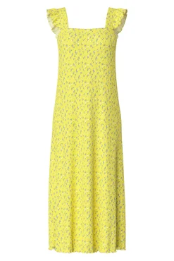 Pieces Vestido midi de flores