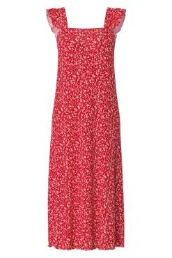 Pieces Vestido midi de flores
