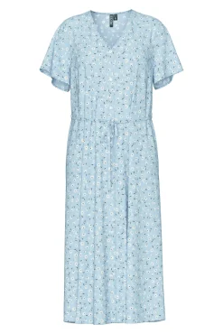 Pieces Vestido midi de flores