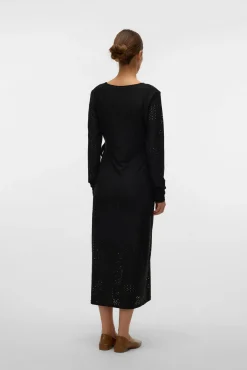 Mamalicious Vestido midi encaje maternity lactancia
