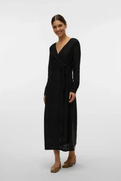 Mamalicious Vestido midi encaje maternity lactancia