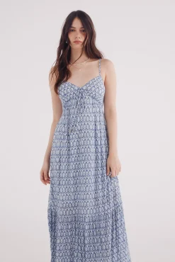 Springfield Vestido midi estampado geométrico