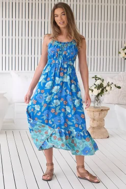 Jaase Vestido midi estampado Natalia