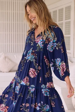 Jaase Vestido midi estampado Palace