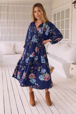 Jaase Vestido midi estampado Palace