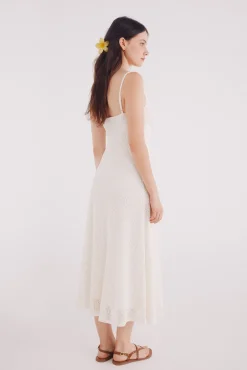 Springfield Vestido midi estructura tirantes finos