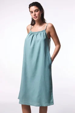 Penti Vestido midi lino