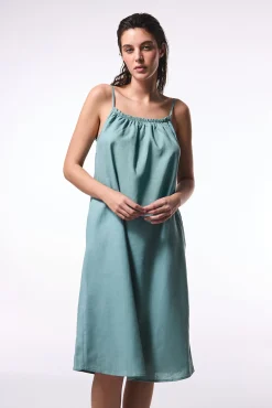 Penti Vestido midi lino