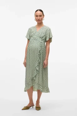 Mamalicious Vestido midi maternity y lactancia