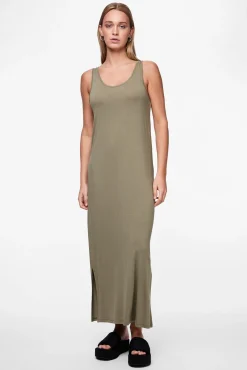 Pieces Vestido midi tirantes