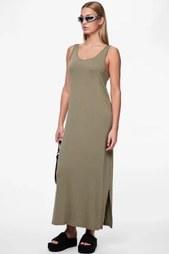 Pieces Vestido midi tirantes