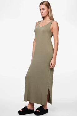 Pieces Vestido midi tirantes